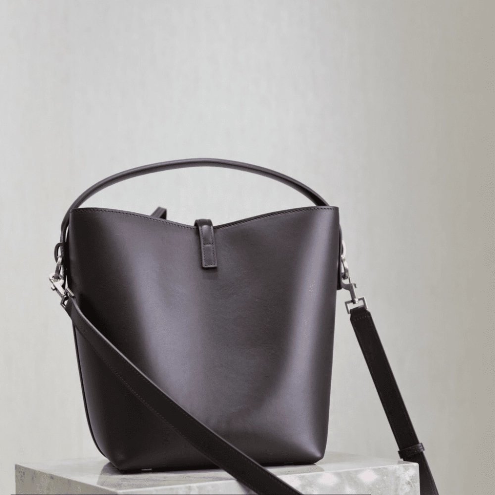 Saint Laurent LE 5 A 7 Supple Large In Grained Leather ARABICA,YSL,BAGS