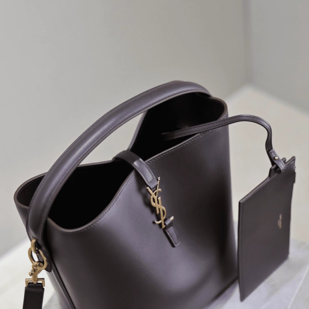 Saint Laurent LE 5 A 7 Supple Large In Grained Leather ARABICA,YSL,BAGS