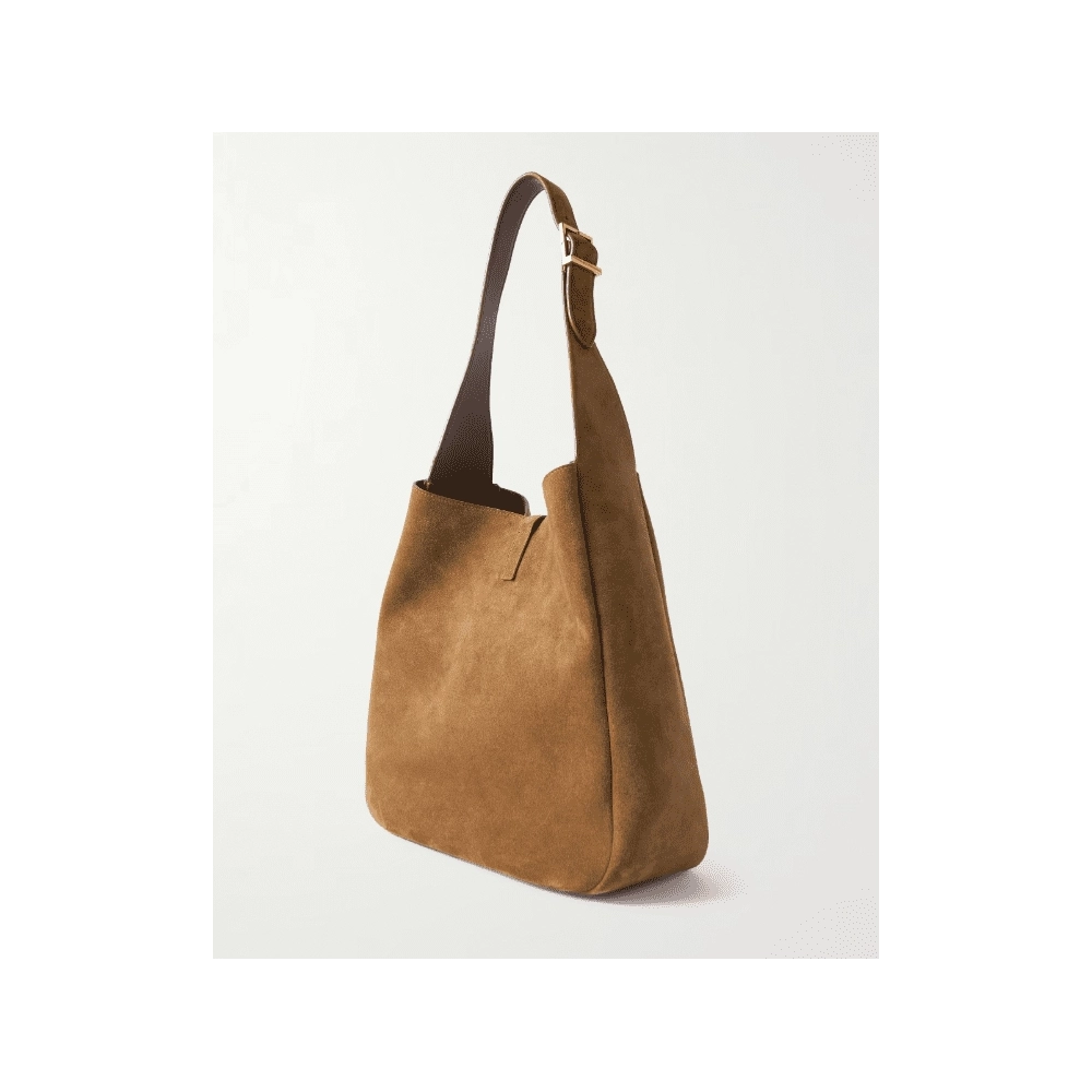 SAINT LAURENT Le 5 A 7 Supple Large Suede Shoulder Bag,YSL,BAGS