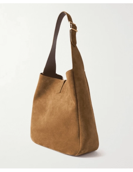 SAINT LAURENT Le 5 A 7 Supple Large Suede Shoulder Bag,YSL,BAGS