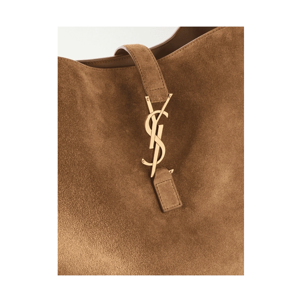 SAINT LAURENT Le 5 A 7 Supple Large Suede Shoulder Bag,YSL,BAGS