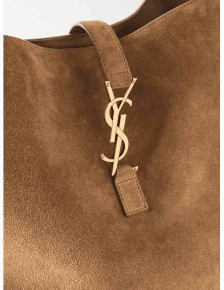 SAINT LAURENT Le 5 A 7 Supple Large Suede Shoulder Bag,YSL,BAGS