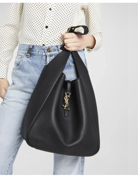 Saint Laurent LE 5 A 7 SUPPLE SMALL IN GRAINED LEATHER,YSL,BAGS