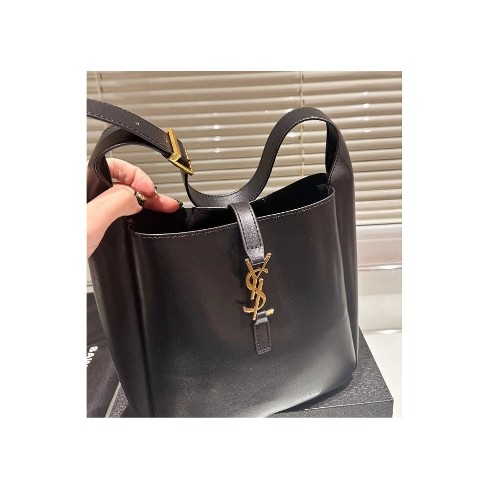 SAINT LAURENT LE 5 A 7 SUPPLE SMALL IN PADDED LAMBSKIN,YSL,BAGS