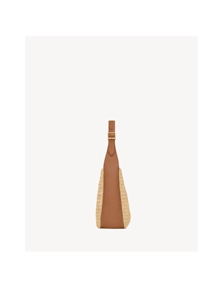 Saint Laurent Le 5 A 7 Supple Small In Raffia And Leather,YSL,BAGS