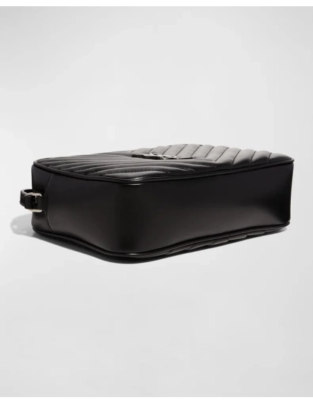 Saint Laurent Lou Medium YSL Monogram Calfskin Camera Crossbody Bag Aged Silver Hardware,YSL,BAGS