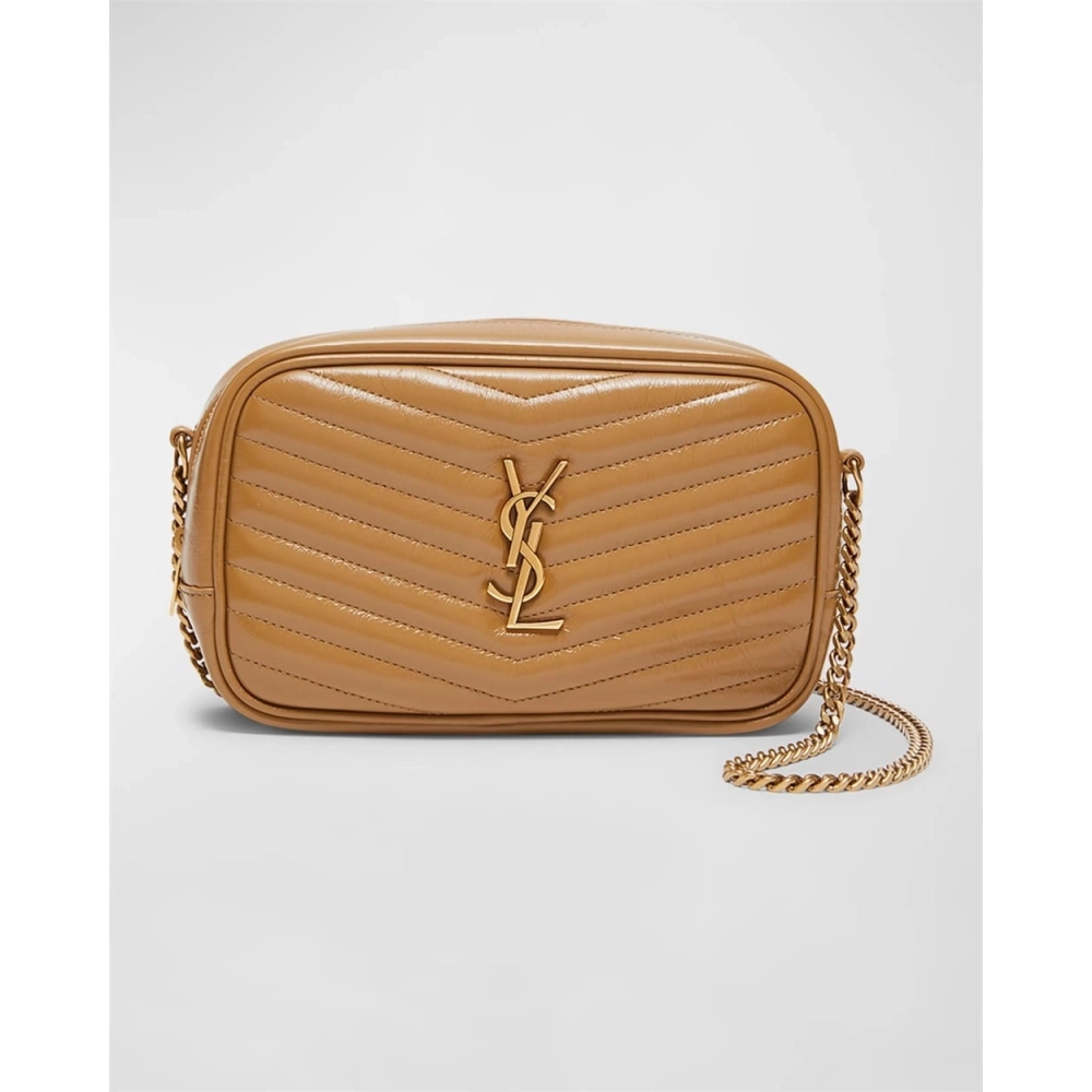 Saint Laurent Lou Mini YSL Camera Bag In Smooth Quilted Leather,YSL,BAGS