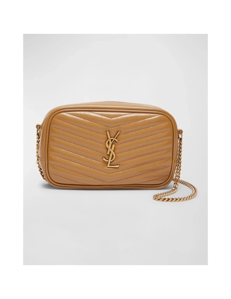 Saint Laurent Lou Mini YSL Camera Bag In Smooth Quilted Leather,YSL,BAGS