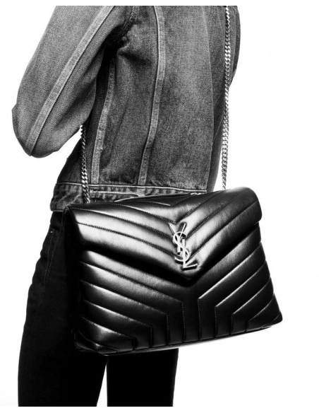 Saint Laurent Loulou Medium In Matelasse Y Leather,YSL,BAGS