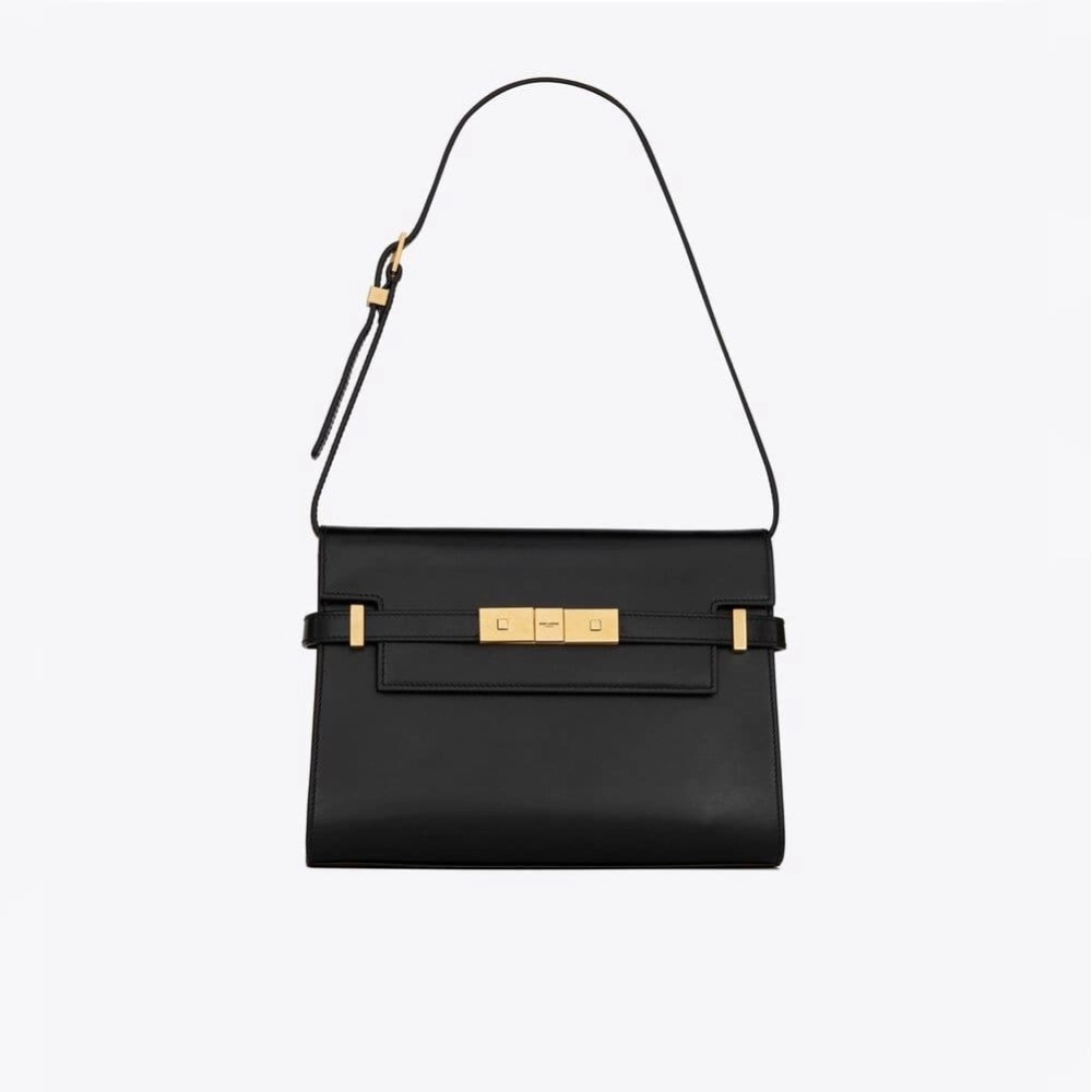 SAINT LAURENT MANHATTAN SMALL SHOULDER BAG IN BOX SAINT LAURENT LEATHER,YSL,BAGS