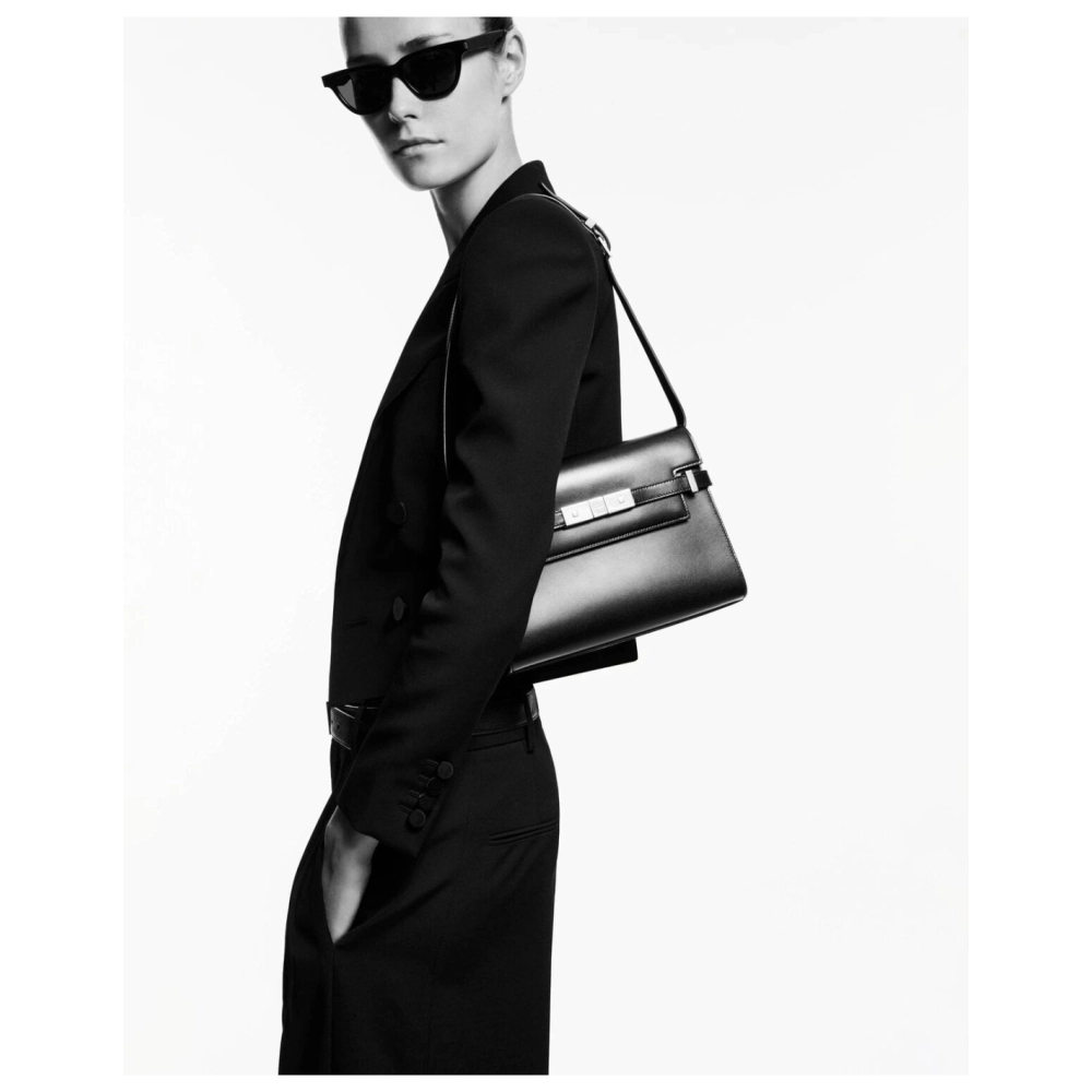 SAINT LAURENT MANHATTAN SMALL SHOULDER BAG IN BOX SAINT LAURENT LEATHER,YSL,BAGS