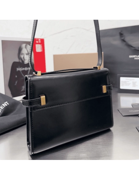 SAINT LAURENT MANHATTAN SMALL SHOULDER BAG IN BOX SAINT LAURENT LEATHER,YSL,BAGS