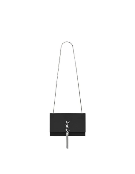 Saint Laurent Medium Kate Tassel Chain Bag In Black Leather,YSL,BAGS