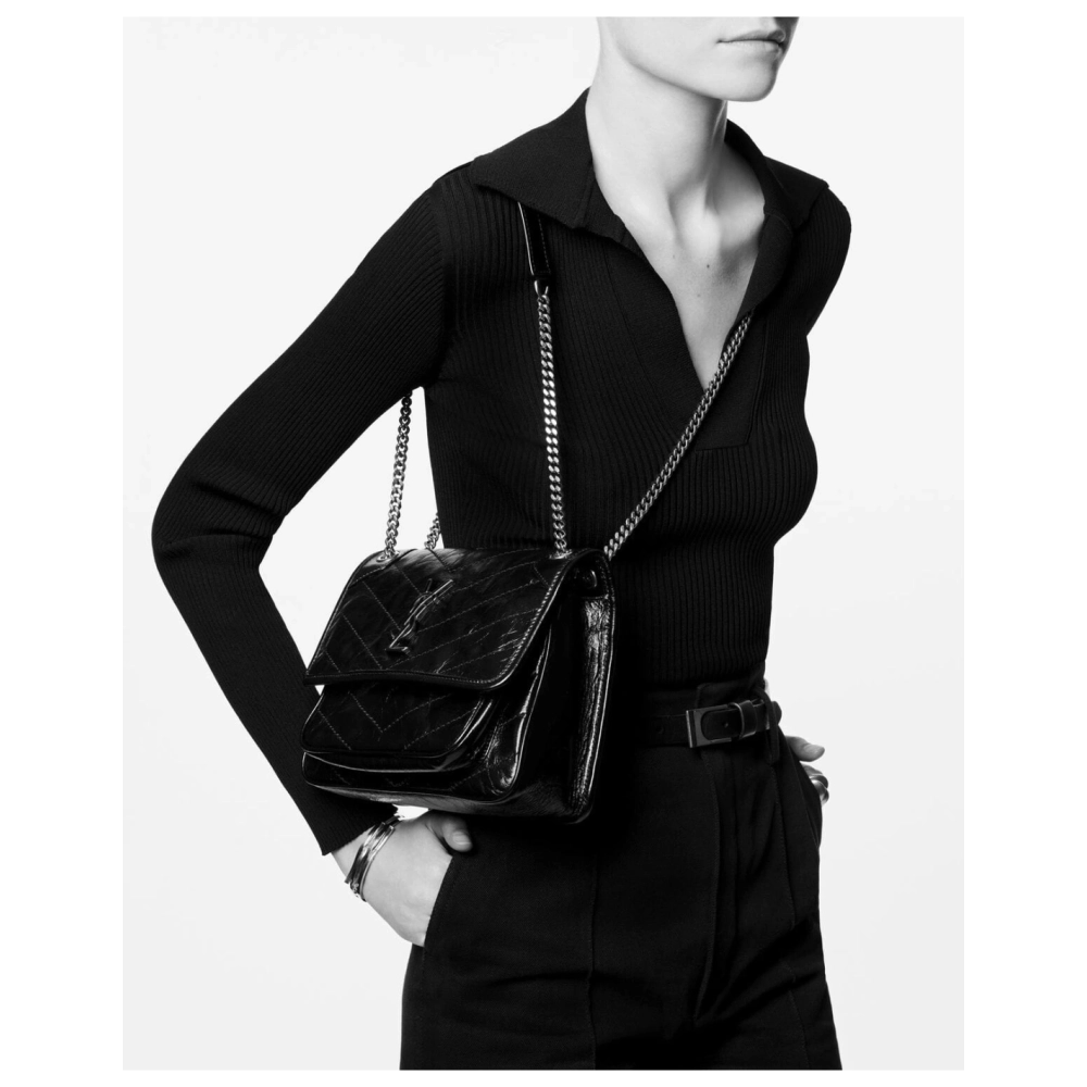 SAINT LAURENT NIKI BABY IN VINTAGE LEATHER,YSL,BAGS