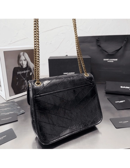 SAINT LAURENT NIKI BABY IN VINTAGE LEATHER,YSL,BAGS