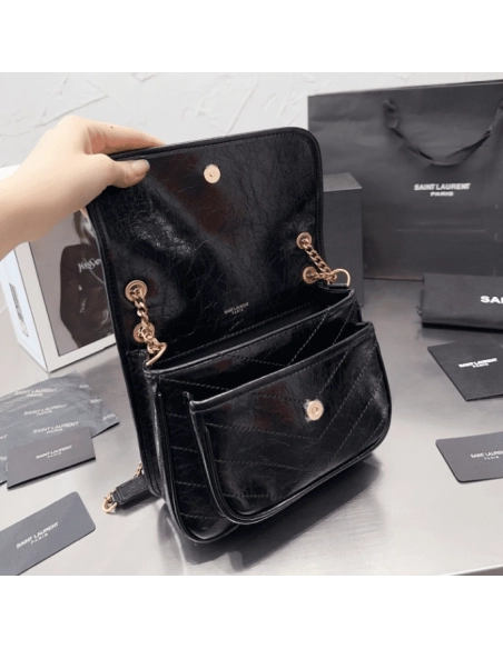 SAINT LAURENT NIKI BABY IN VINTAGE LEATHER,YSL,BAGS