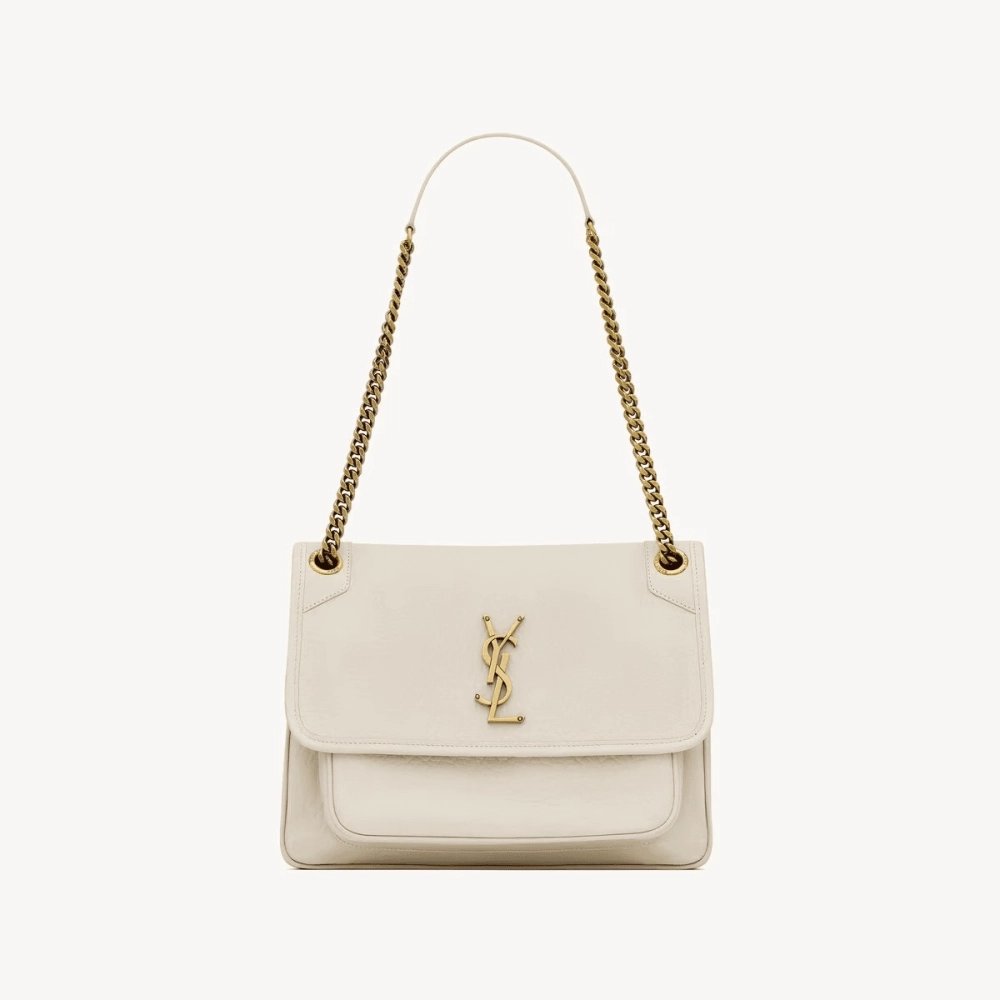 Saint Laurent NIKI Medium In Grained Lambskin WHITE,YSL,BAGS