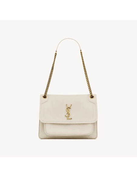 Saint Laurent NIKI Medium In Grained Lambskin WHITE,YSL,BAGS