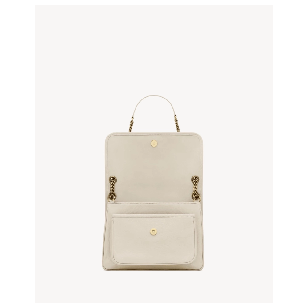 Saint Laurent NIKI Medium In Grained Lambskin WHITE,YSL,BAGS