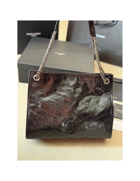 Saint Laurent NIKI SHOPPING IN VINTAGE LEATHER,YSL,BAGS