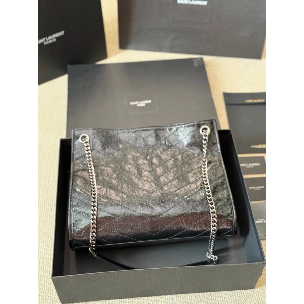 Saint Laurent NIKI SHOPPING IN VINTAGE LEATHER,YSL,BAGS