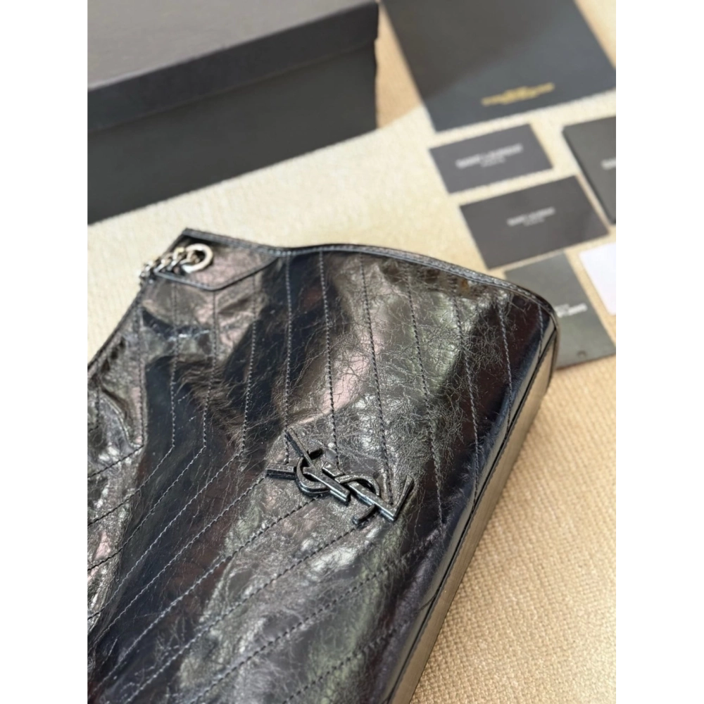 Saint Laurent NIKI SHOPPING IN VINTAGE LEATHER,YSL,BAGS