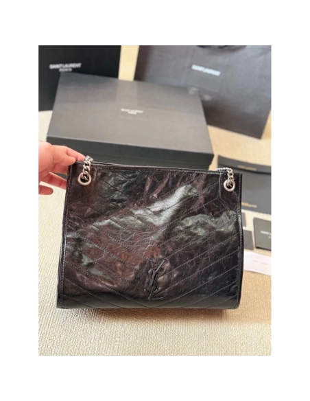 Saint Laurent NIKI SHOPPING IN VINTAGE LEATHER,YSL,BAGS