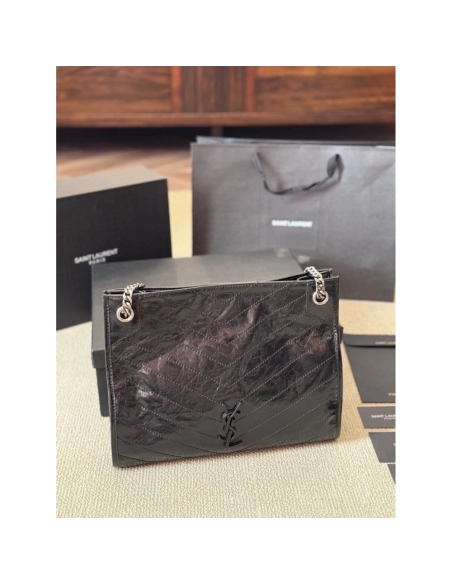 Saint Laurent NIKI SHOPPING IN VINTAGE LEATHER,YSL,BAGS