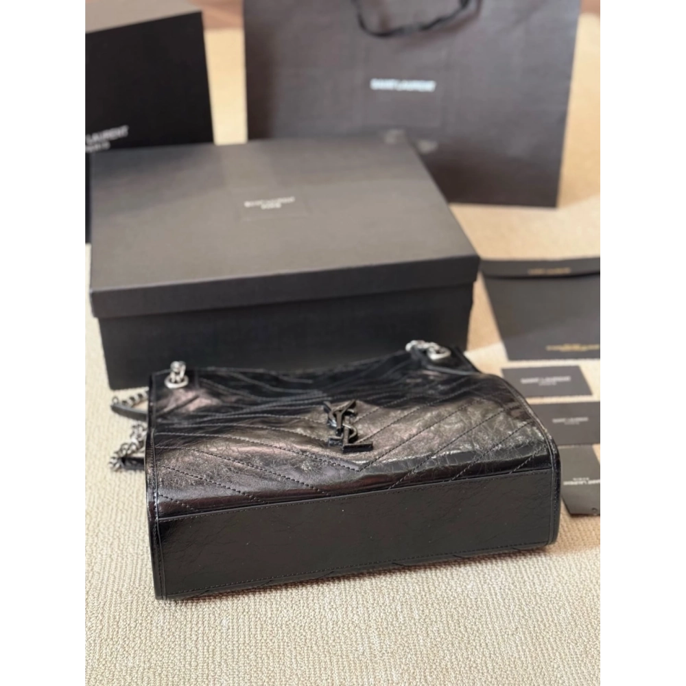 Saint Laurent NIKI SHOPPING IN VINTAGE LEATHER,YSL,BAGS