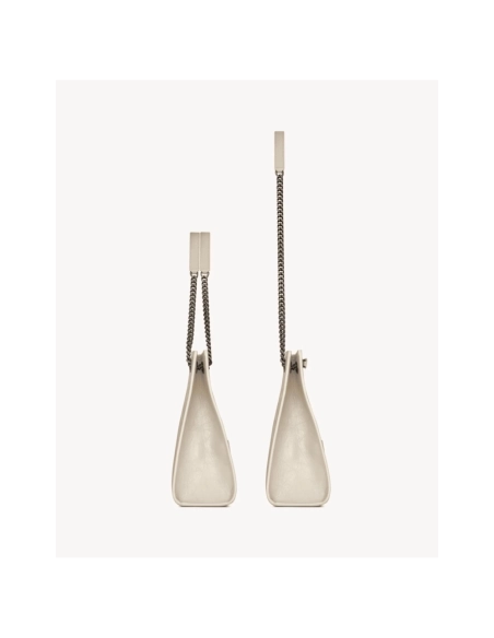 Saint Laurent NIKI SHOPPING IN VINTAGE LEATHER WHITE,YSL,BAGS