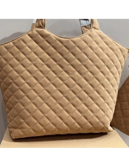 Saint Laurent Nubuck Suede Quilted Maxi Icare Shopping,YSL,BAGS