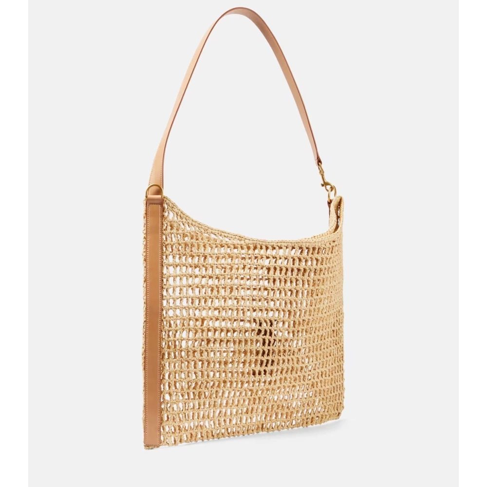 Saint Laurent Oxalis Crochet Raffia Shoulder Bag,YSL,BAGS