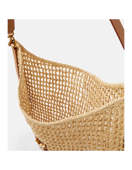Saint Laurent Oxalis Crochet Raffia Shoulder Bag,YSL,BAGS