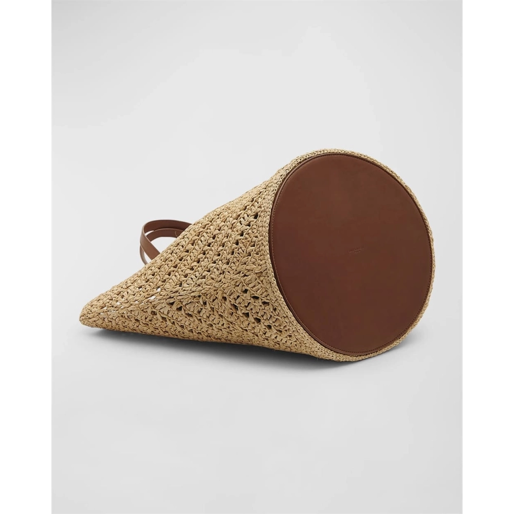 Saint Laurent Panier Medium YSL Tote Bag In Raffia,YSL,BAGS