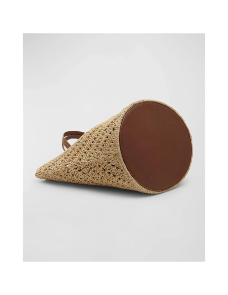 Saint Laurent Panier Medium YSL Tote Bag In Raffia,YSL,BAGS