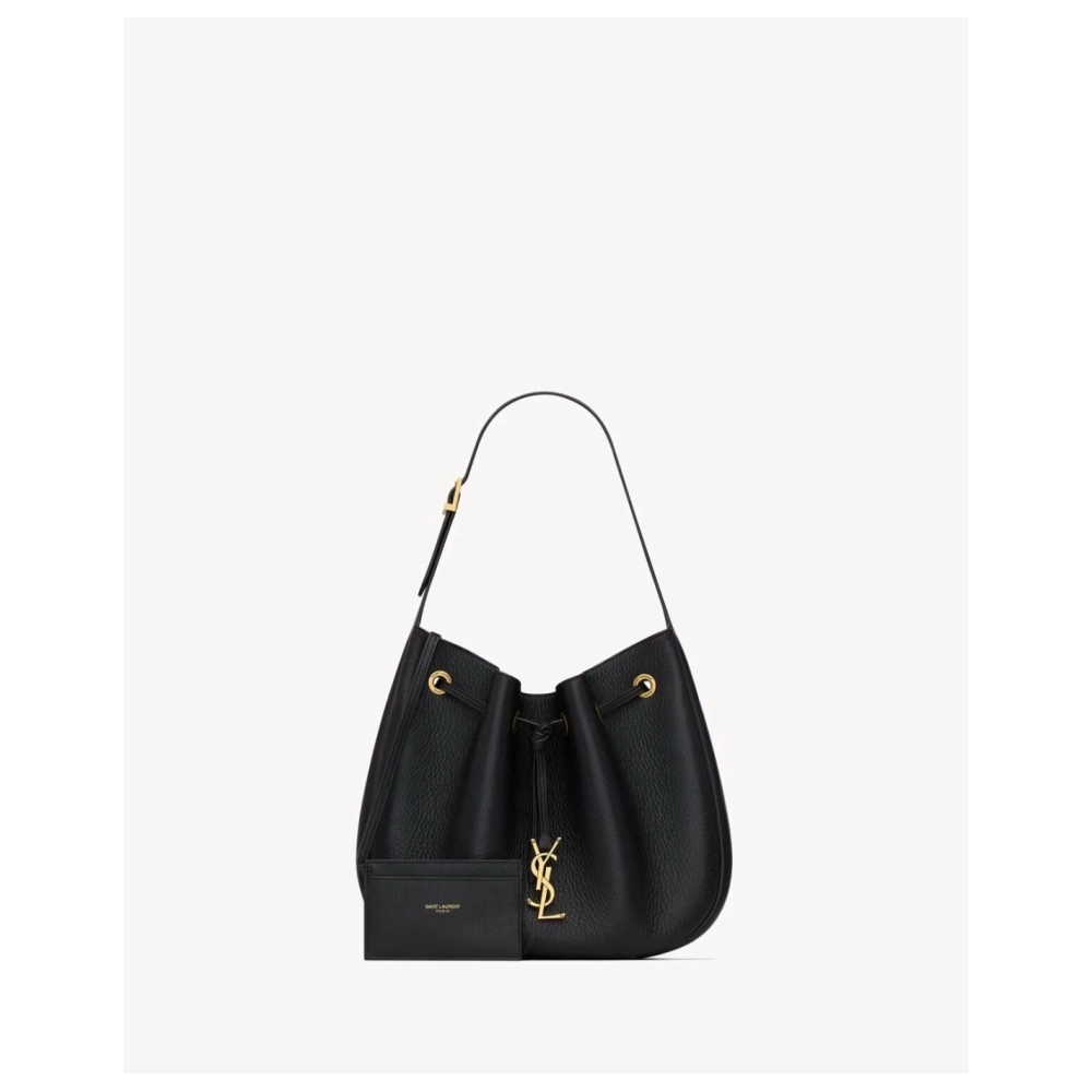 Saint Laurent PARIS VII Small Hobo In Grained Leather,YSL,BAGS