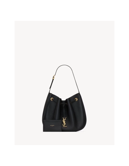 Saint Laurent PARIS VII Small Hobo In Grained Leather,YSL,BAGS