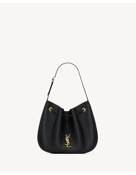 Saint Laurent PARIS VII Small Hobo In Grained Leather,YSL,BAGS
