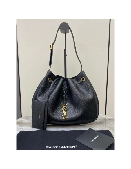 Saint Laurent PARIS VII Small Hobo In Grained Leather,YSL,BAGS