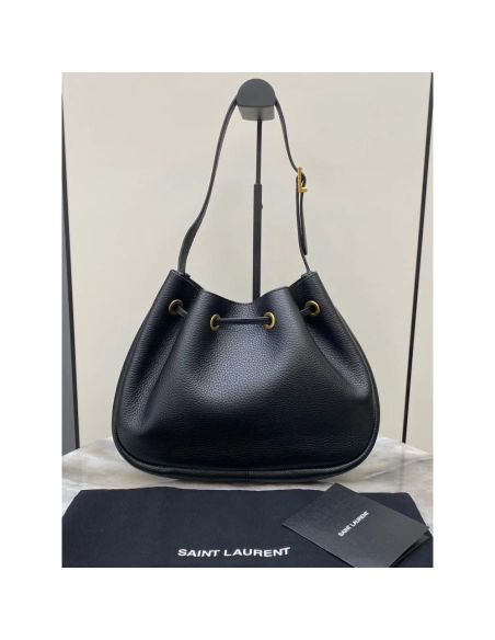 Saint Laurent PARIS VII Small Hobo In Grained Leather,YSL,BAGS