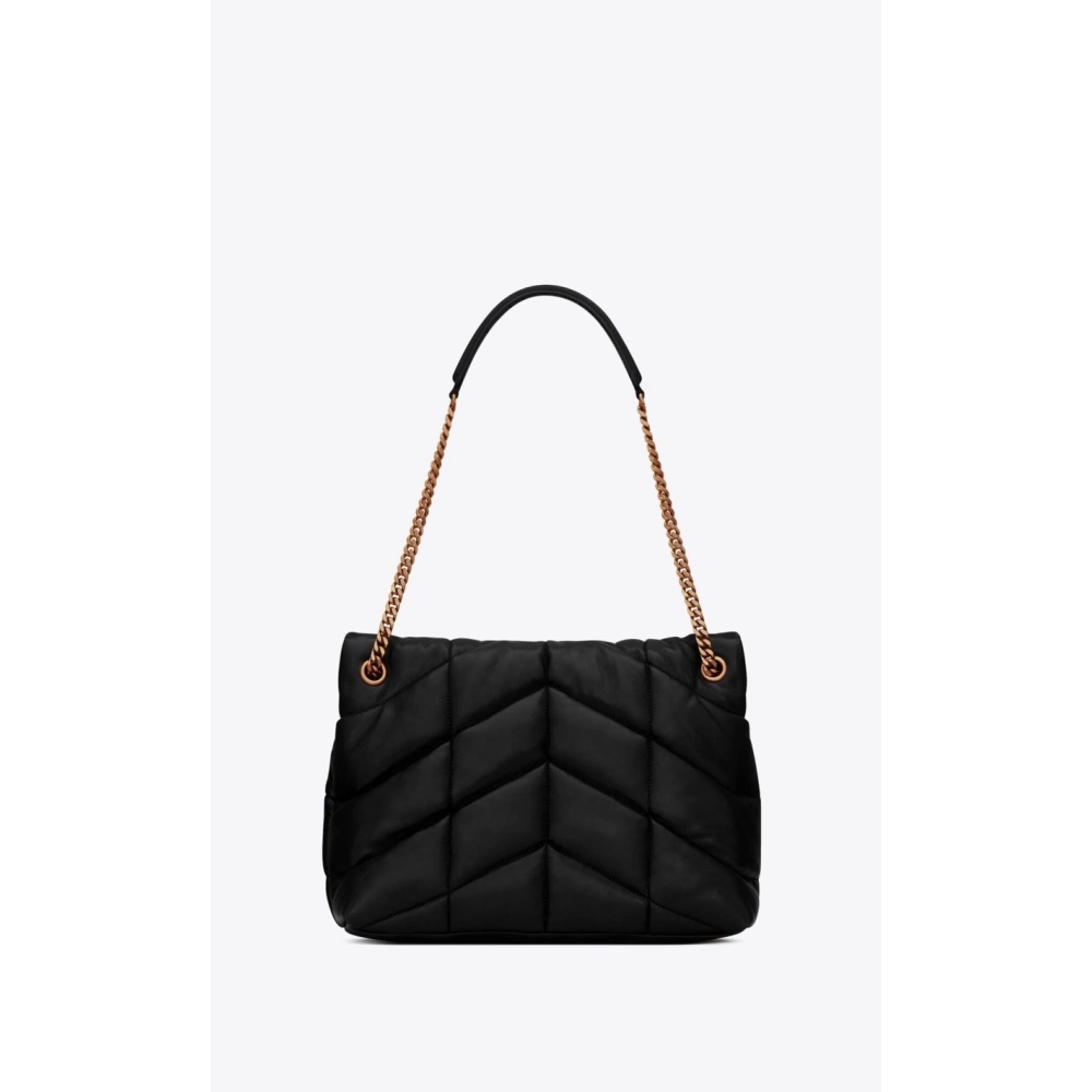 Saint Laurent PUFFER MEDIUM BAG IN QUILTED NAPPA LEATHER,YSL,BAGS