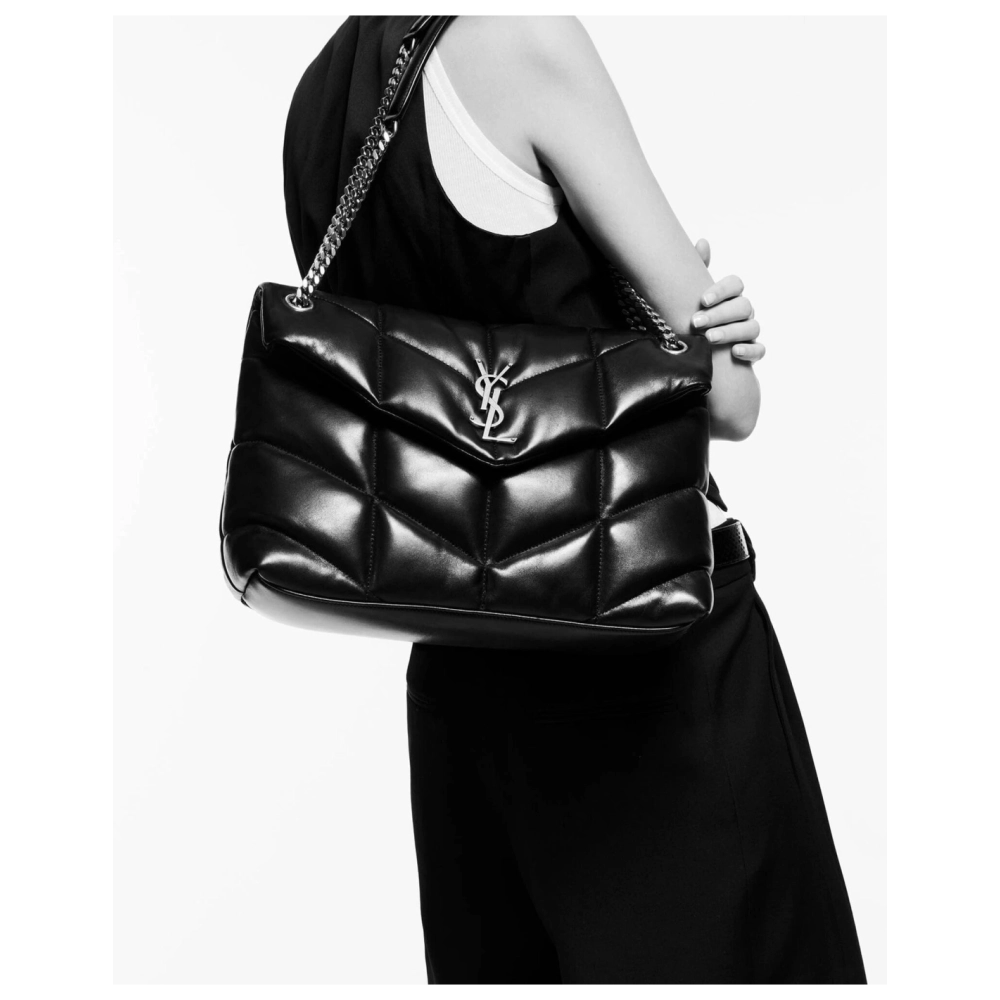 Saint Laurent PUFFER MEDIUM BAG IN QUILTED NAPPA LEATHER,YSL,BAGS