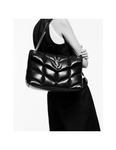 Saint Laurent PUFFER MEDIUM BAG IN QUILTED NAPPA LEATHER,YSL,BAGS