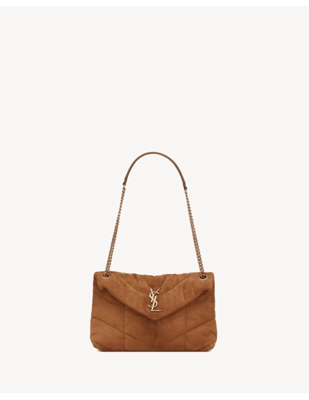 Saint Laurent PUFFER SMALL In Suede,YSL,BAGS