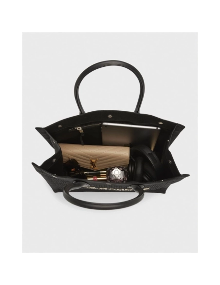 Saint Laurent Rive Gauche Small Tote Bag In Raffia,YSL,BAGS