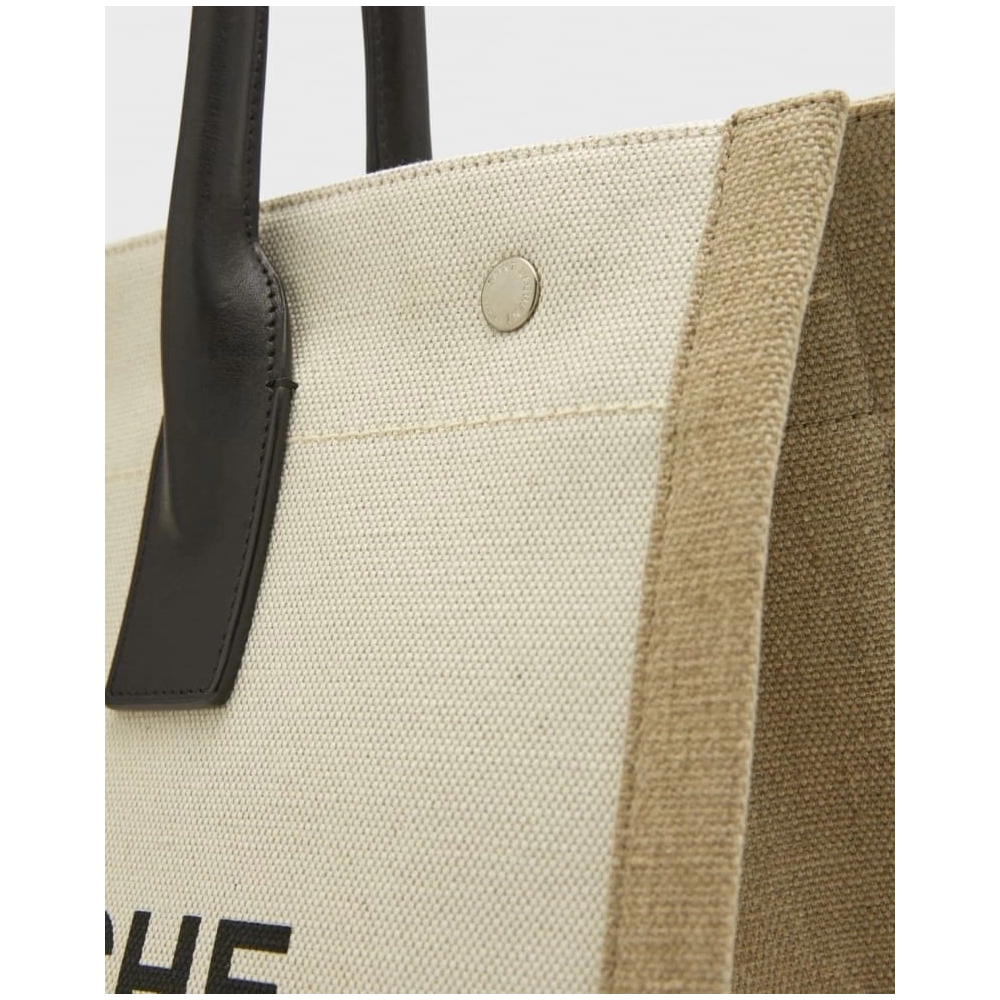 Saint Laurent Rive Gauche Small Tote In Canvas,YSL,BAGS