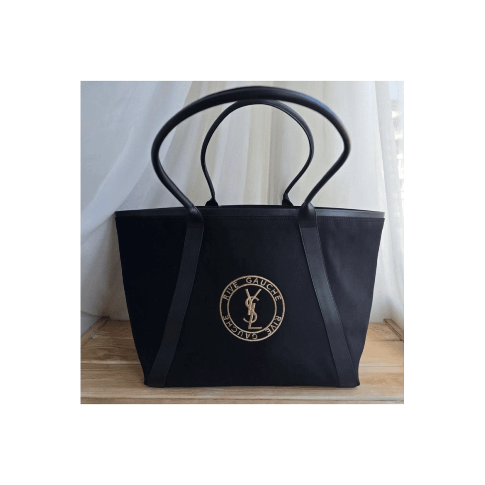 Saint Laurent RIVE GAUCHE Tote Bag In Canvas,YSL,BAGS