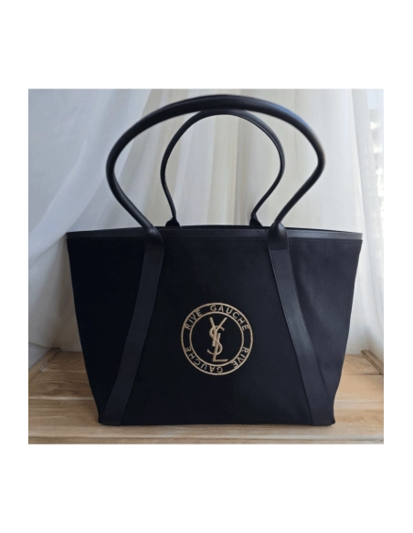 Saint Laurent RIVE GAUCHE Tote Bag In Canvas,YSL,BAGS