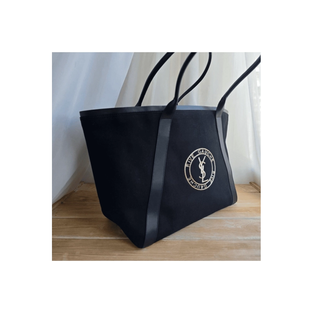 Saint Laurent RIVE GAUCHE Tote Bag In Canvas,YSL,BAGS