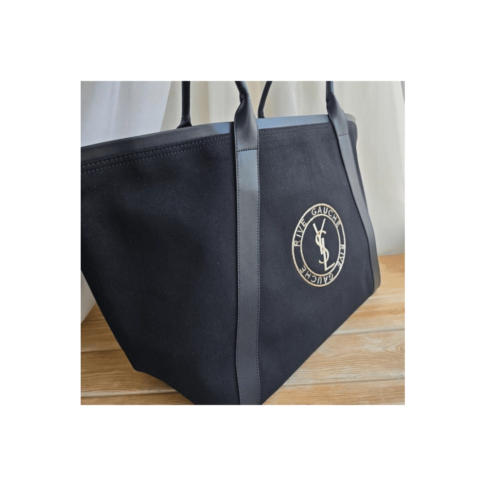 Saint Laurent RIVE GAUCHE Tote Bag In Canvas,YSL,BAGS
